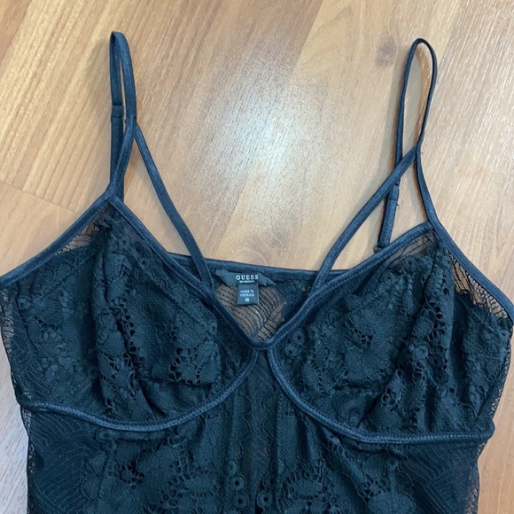 Guess Black Natasha Lace Bodysuit - Picture 9 of 14